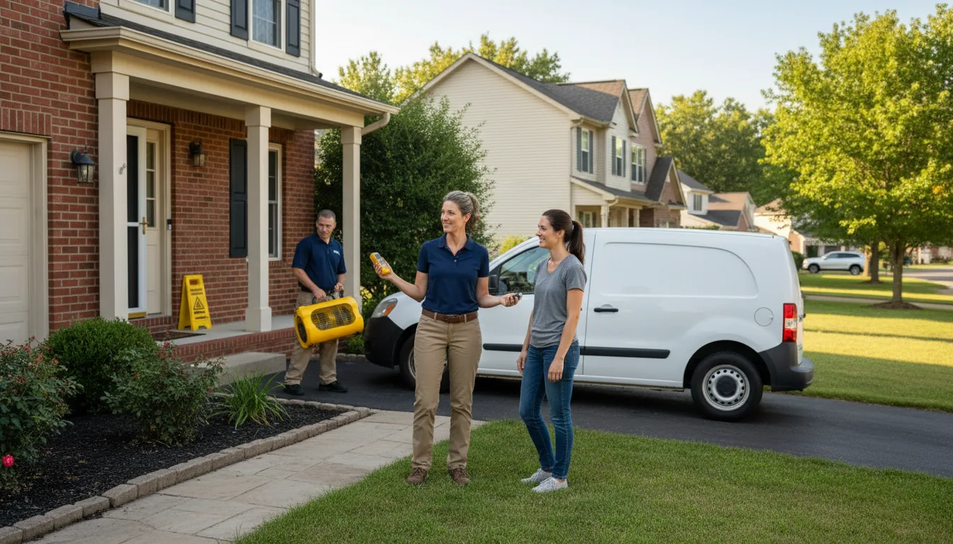 Water restoration image for Dehumidification And Cleanup Services in Montrose, SD